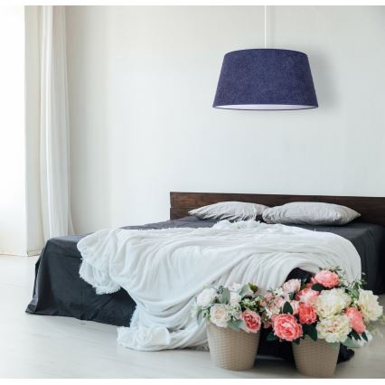 Duolla - Pendel BOUCLE 1xE27/15W/230V diameter 50 cm blå