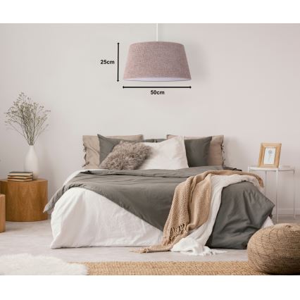 Duolla - Pendel BOUCLE 1xE27/15W/230V diameter 50 cm brun