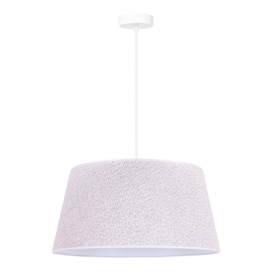 Duolla - Pendel BOUCLE 1xE27/15W/230V diameter 50 cm hvid