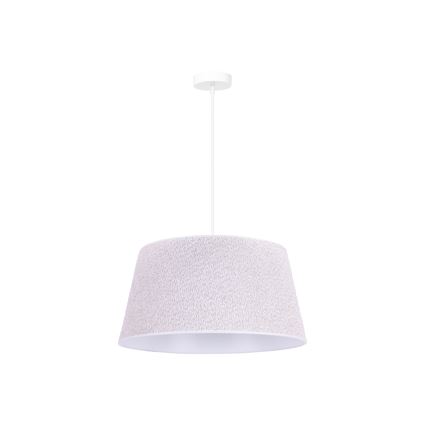 Duolla - Pendel BOUCLE 1xE27/15W/230V diameter 50 cm hvid