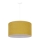 Duolla - Pendel BRISTOL 1xE27/15W/230V diameter 45 cm gul/hvid