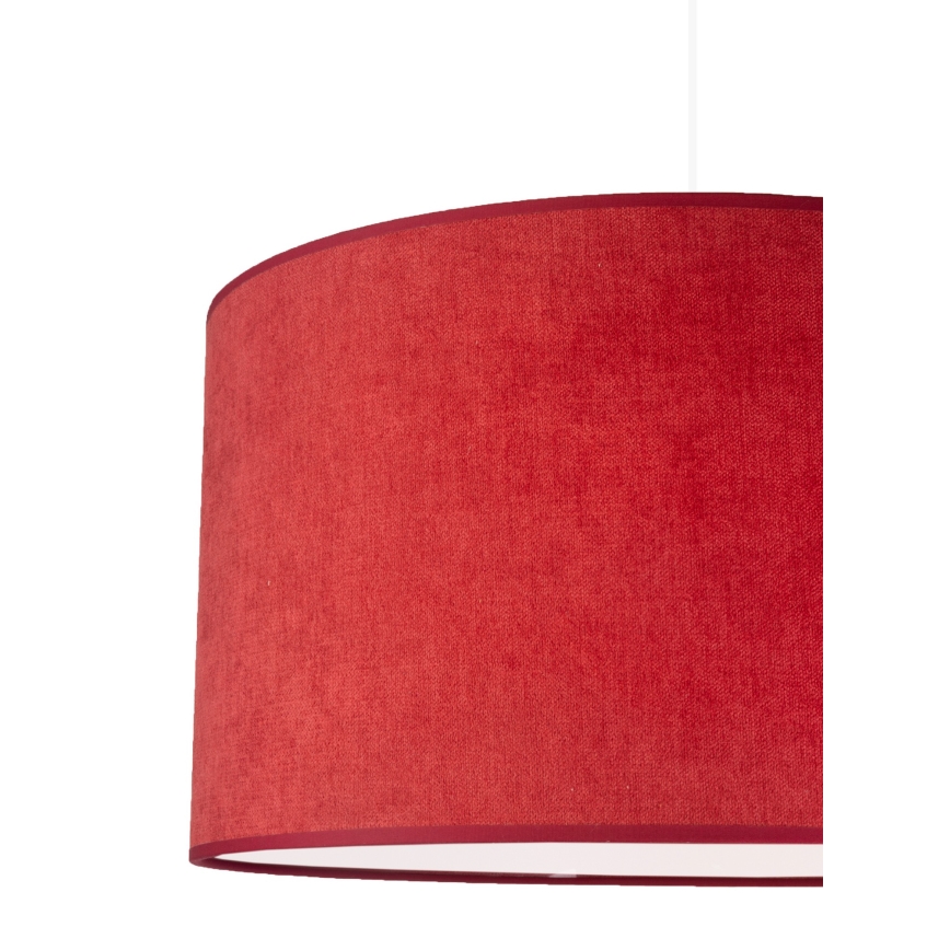 Duolla - Pendel BRISTOL 1xE27/40W/230V diameter 45 cm rød
