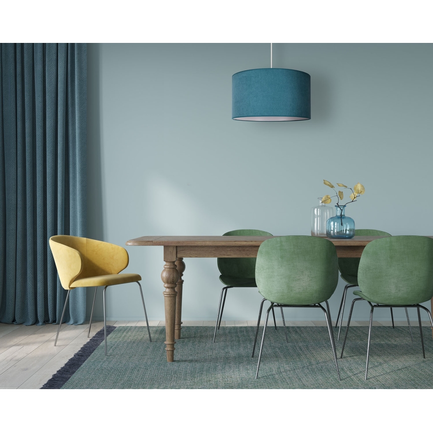 Duolla - Pendel BRISTOL 1xE27/40W/230V diameter 45 cm turkis