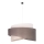 Duolla - Pendel BROOKLYN 1xE27/40W/230V diameter 50 cm grå/beige/hvid