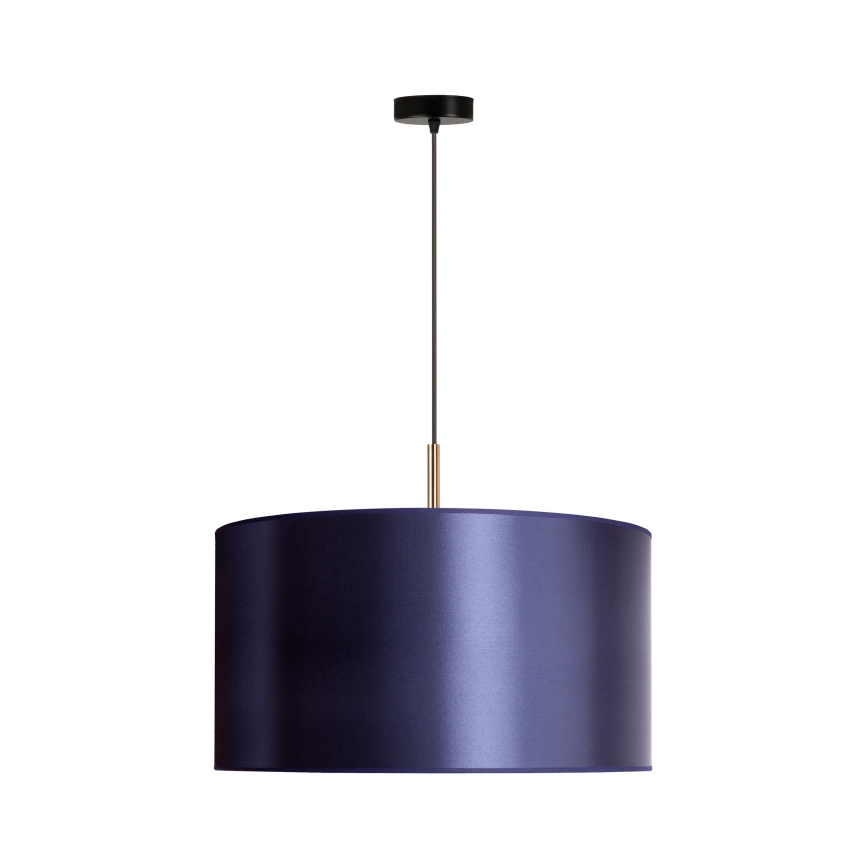 Duolla - Pendel CANNES 1xE27/15W/230V diameter 45 cm blå/kobberfarvet