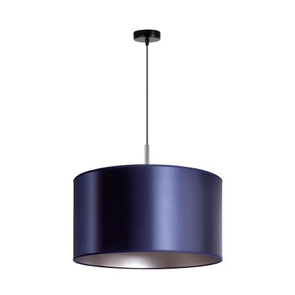 Duolla - Pendel CANNES 1xE27/15W/230V diameter 45 cm blå/sølvfarvet