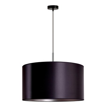 Duolla - Pendel CANNES 1xE27/15W/230V diameter 45 cm sort/sølvfarvet