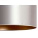 Duolla - Pendel CANNES 1xE27/15W/230V diameter 45 cm sølvfarvet/kobberfarvet