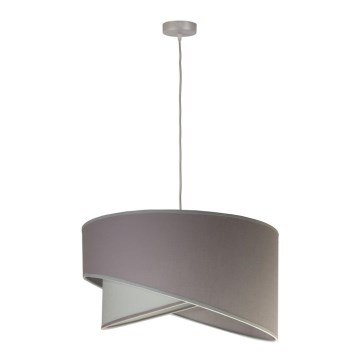 Duolla - Pendel CELLO 1xE27/40W/230V diameter 45 cm grå/grøn