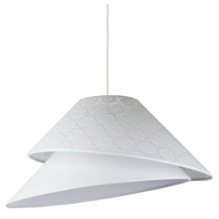 Duolla - Pendel COCO 1xE27/40W/230V diameter 50 cm hvid