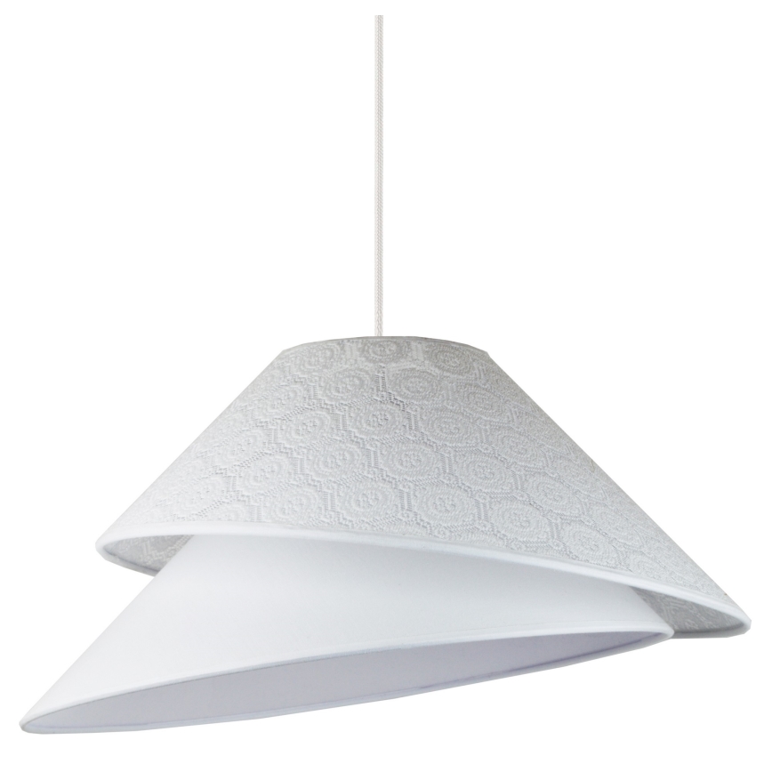 Duolla - Pendel COCO 1xE27/40W/230V diameter 50 cm hvid