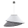 Duolla - Pendel COCO 1xE27/40W/230V diameter 50 cm hvid/sort