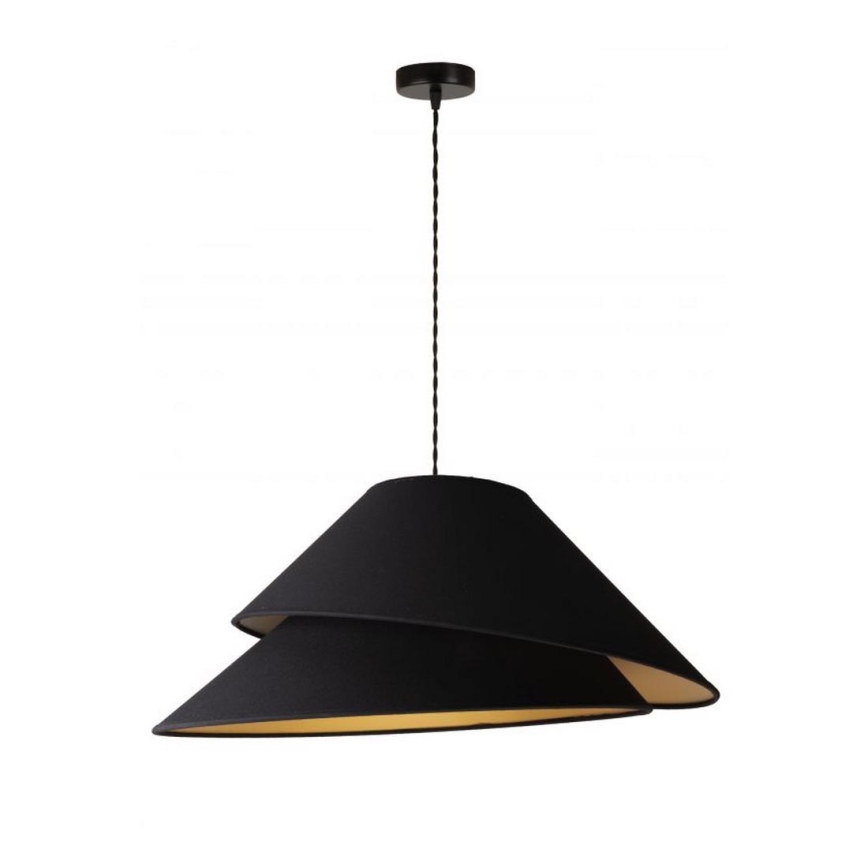 Duolla - Pendel COCO 1xE27/40W/230V diameter 50 cm sort