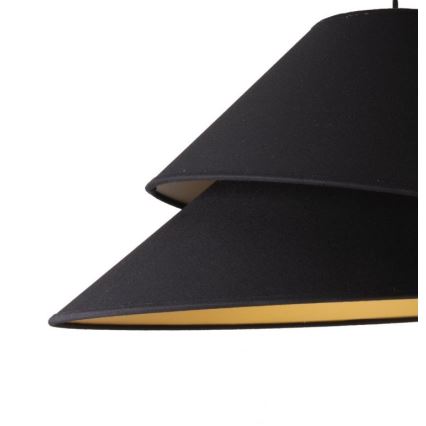 Duolla - Pendel COCO 1xE27/40W/230V diameter 50 cm sort