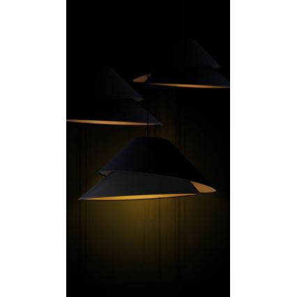 Duolla - Pendel COCO 1xE27/40W/230V diameter 50 cm sort