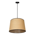 Duolla - Pendel CONE 1xE27/15W/230V diameter 40 cm brun/sort