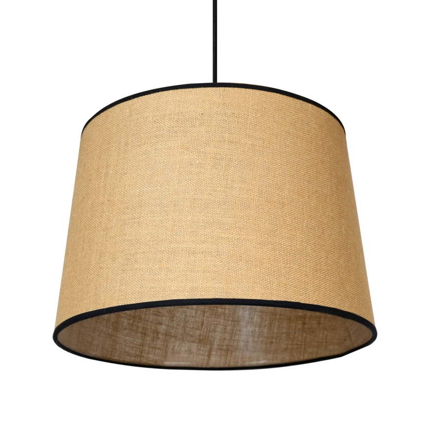 Duolla - Pendel CONE 1xE27/15W/230V diameter 40 cm brun/sort