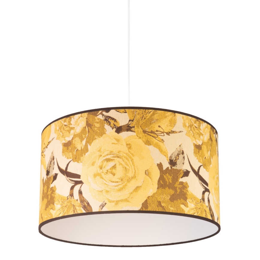 Duolla - Pendel CONSTANCE 1xE27/40W/230V diameter 45 cm gul