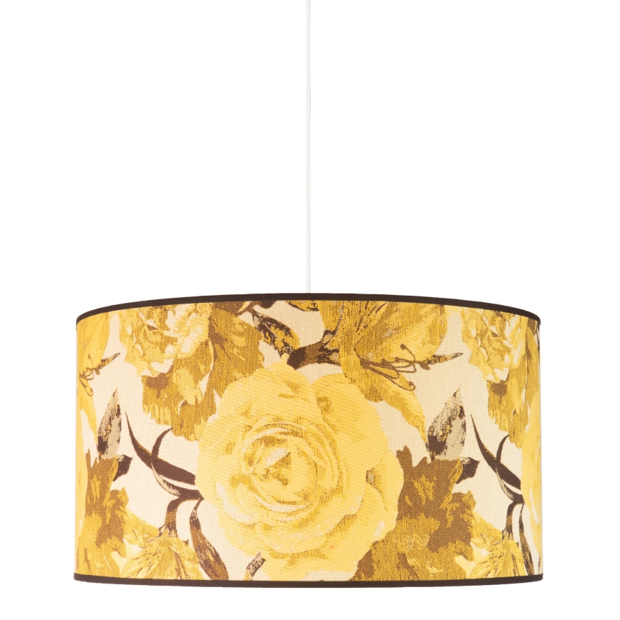 Duolla - Pendel CONSTANCE 1xE27/40W/230V diameter 45 cm gul