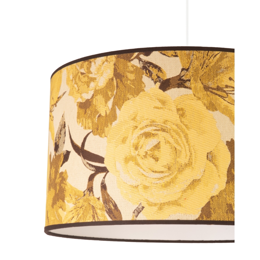 Duolla - Pendel CONSTANCE 1xE27/40W/230V diameter 45 cm gul