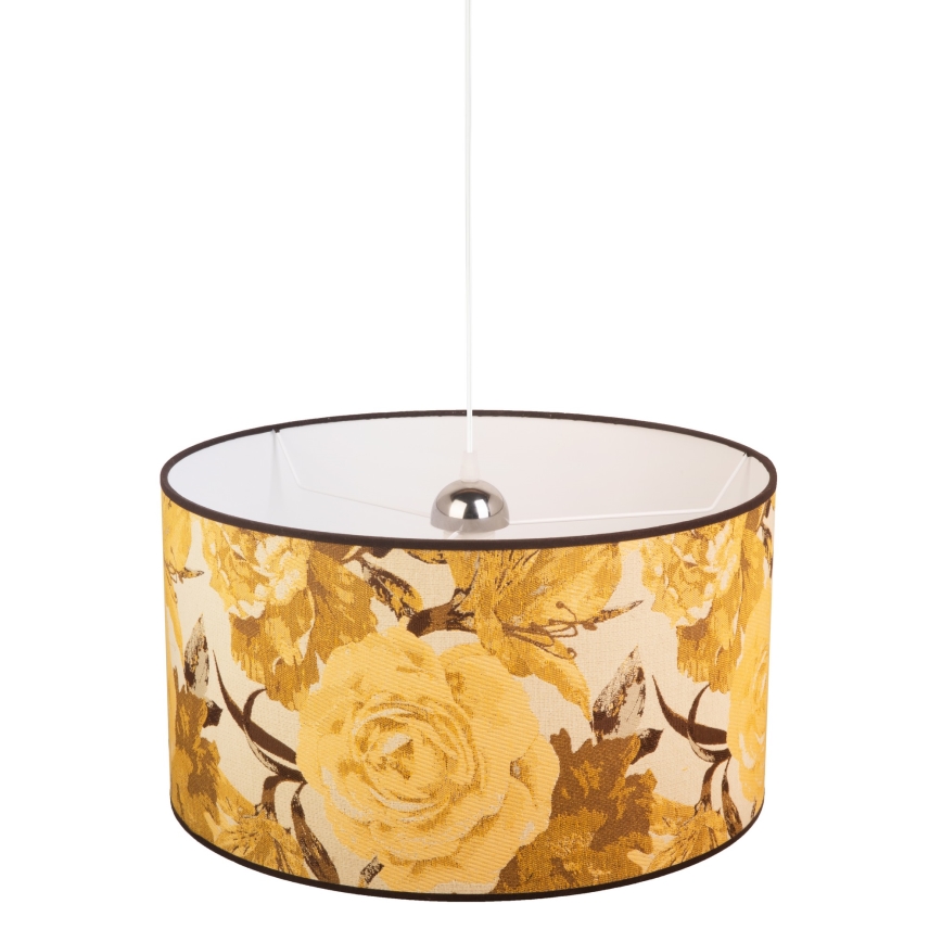 Duolla - Pendel CONSTANCE 1xE27/40W/230V diameter 45 cm gul