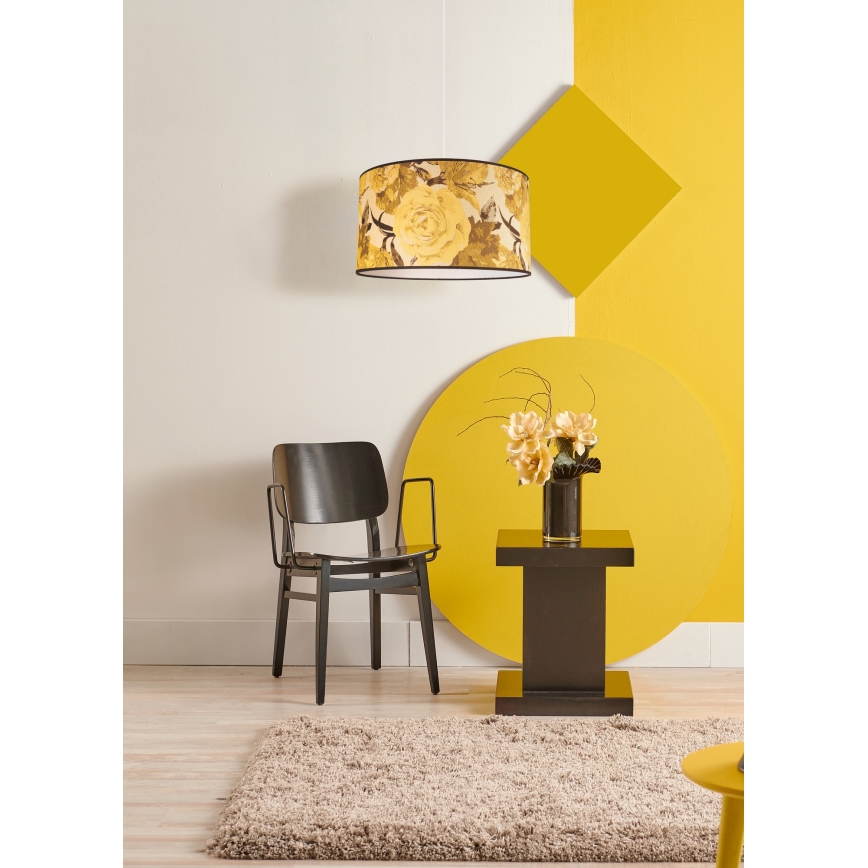 Duolla - Pendel CONSTANCE 1xE27/40W/230V diameter 45 cm gul