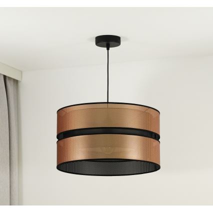 Duolla - Pendel COPPER SHINY 1xE27/15W/230V diameter 40 cm kobber/sort