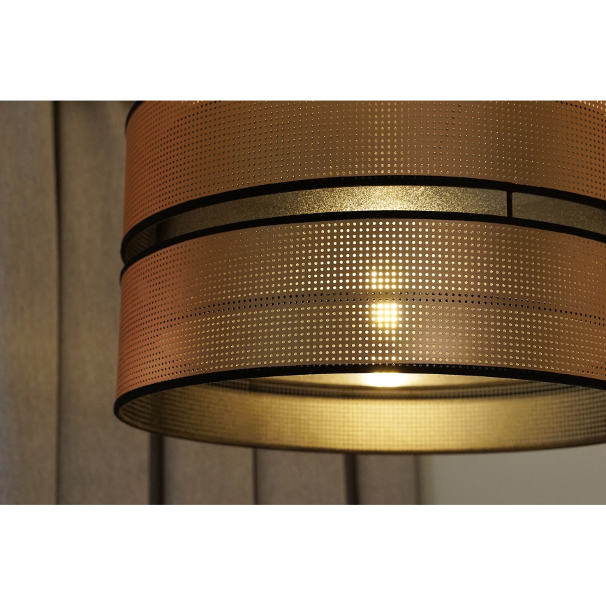 Duolla - Pendel COPPER SHINY 1xE27/15W/230V diameter 40 cm kobber/sort