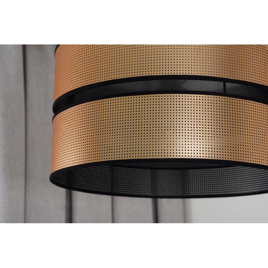 Duolla - Pendel COPPER SHINY 1xE27/15W/230V diameter 40 cm kobber/sort