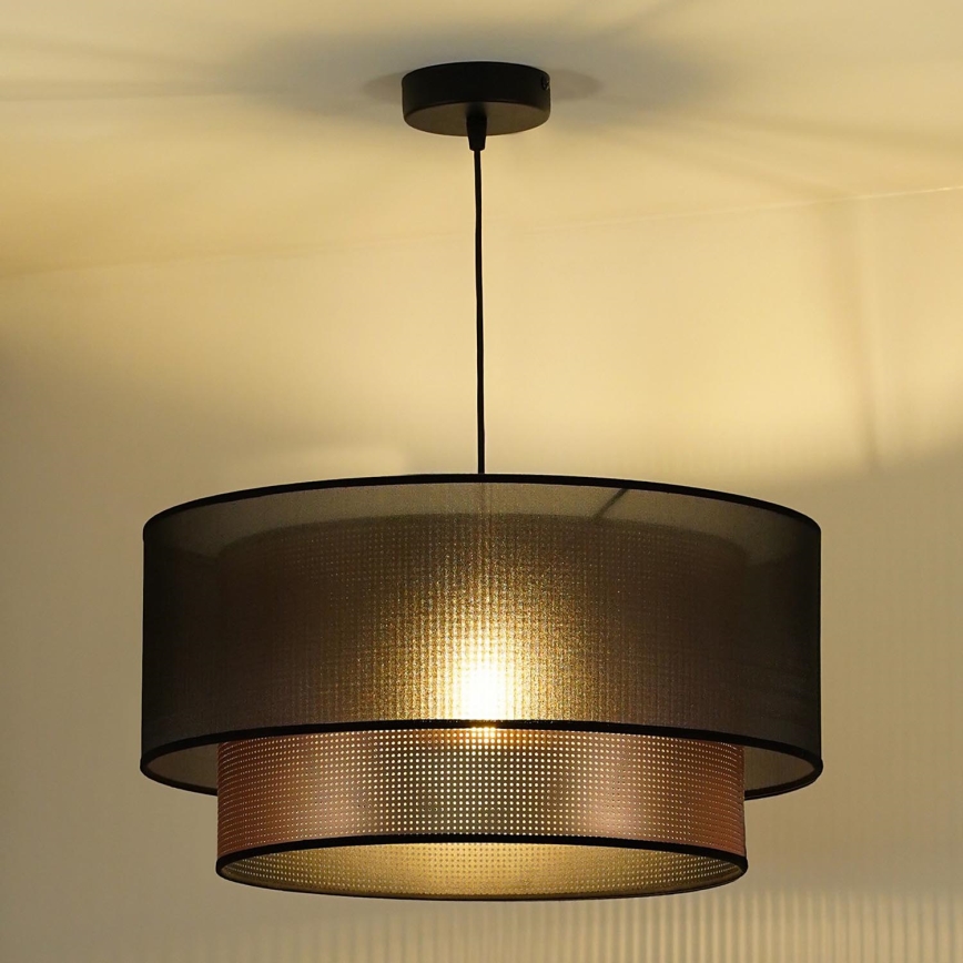 Duolla - Pendel COPPER SHINY 1xE27/15W/230V diameter 45 cm brun/kobber