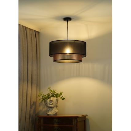 Duolla - Pendel COPPER SHINY 1xE27/15W/230V diameter 45 cm brun/kobber