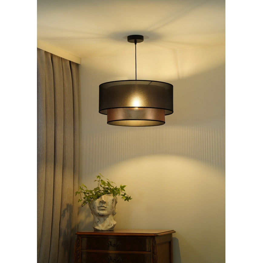 Duolla - Pendel COPPER SHINY 1xE27/15W/230V diameter 45 cm brun/kobber