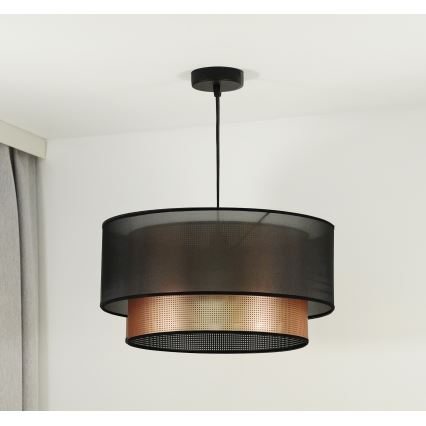 Duolla - Pendel COPPER SHINY 1xE27/15W/230V diameter 45 cm brun/kobber