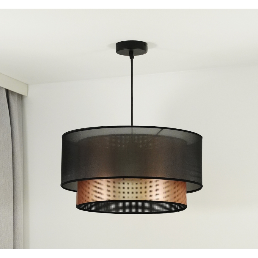Duolla - Pendel COPPER SHINY 1xE27/15W/230V diameter 45 cm brun/kobber