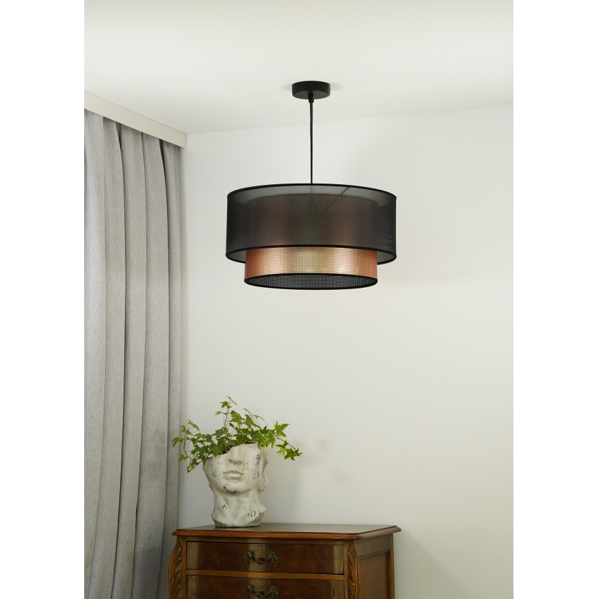 Duolla - Pendel COPPER SHINY 1xE27/15W/230V diameter 45 cm brun/kobber