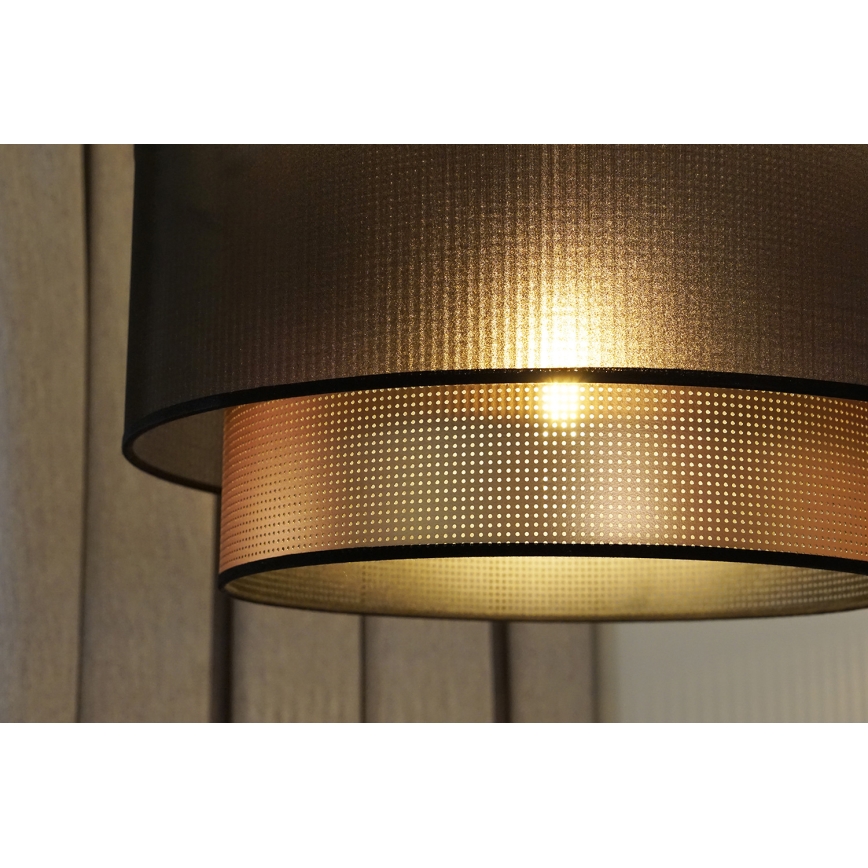 Duolla - Pendel COPPER SHINY 1xE27/15W/230V diameter 45 cm brun/kobber