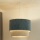 Duolla - Pendel CORDUROY 1xE27/15W/230V diameter 40 cm blå/beige