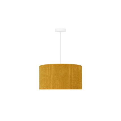 Duolla - Pendel CORDUROY 1xE27/15W/230V diameter 40 cm gul