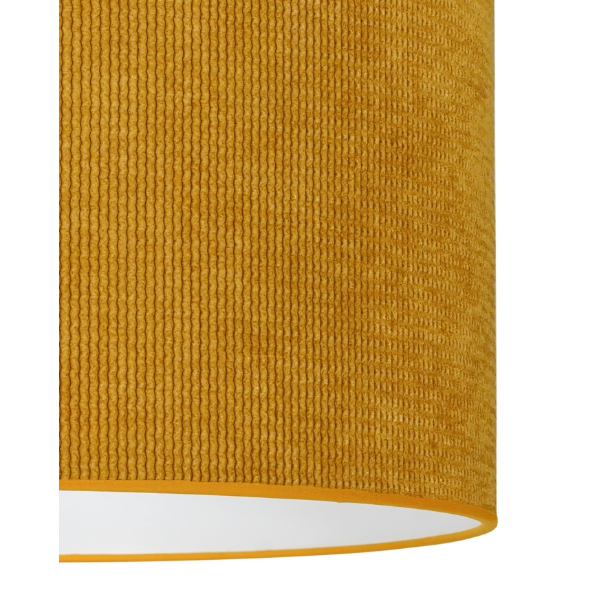 Duolla - Pendel CORDUROY 1xE27/15W/230V diameter 40 cm gul