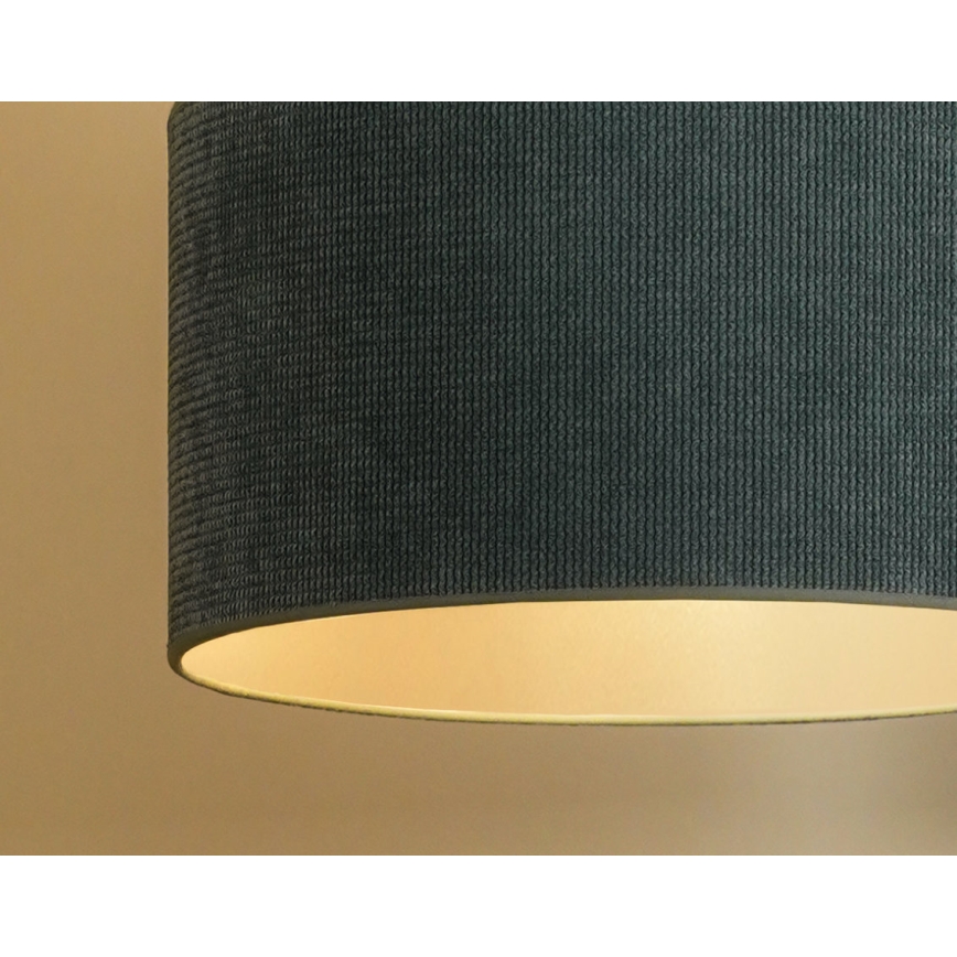 Duolla - Pendel CORDUROY 1xE27/15W/230V diameter 40 cm lyseblå