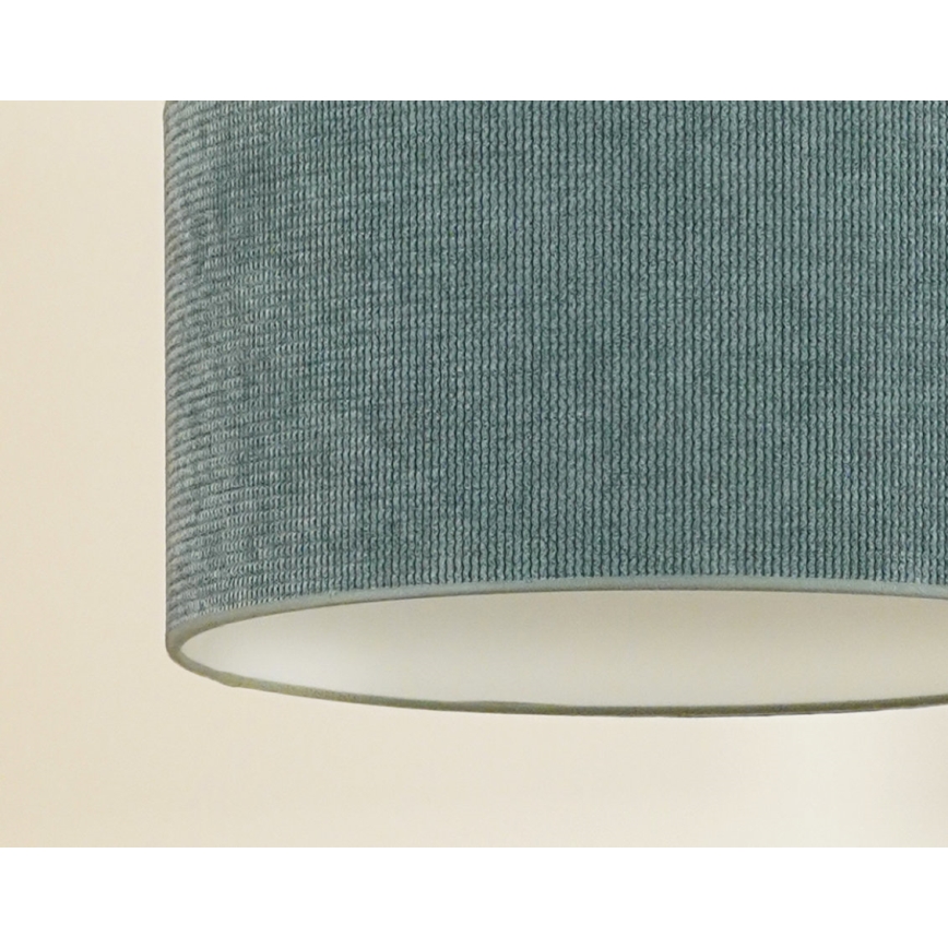 Duolla - Pendel CORDUROY 1xE27/15W/230V diameter 40 cm lyseblå