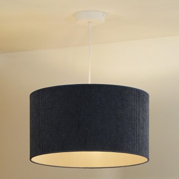 Duolla - Pendel CORDUROY 1xE27/15W/230V diameter 40 cm mørkeblå