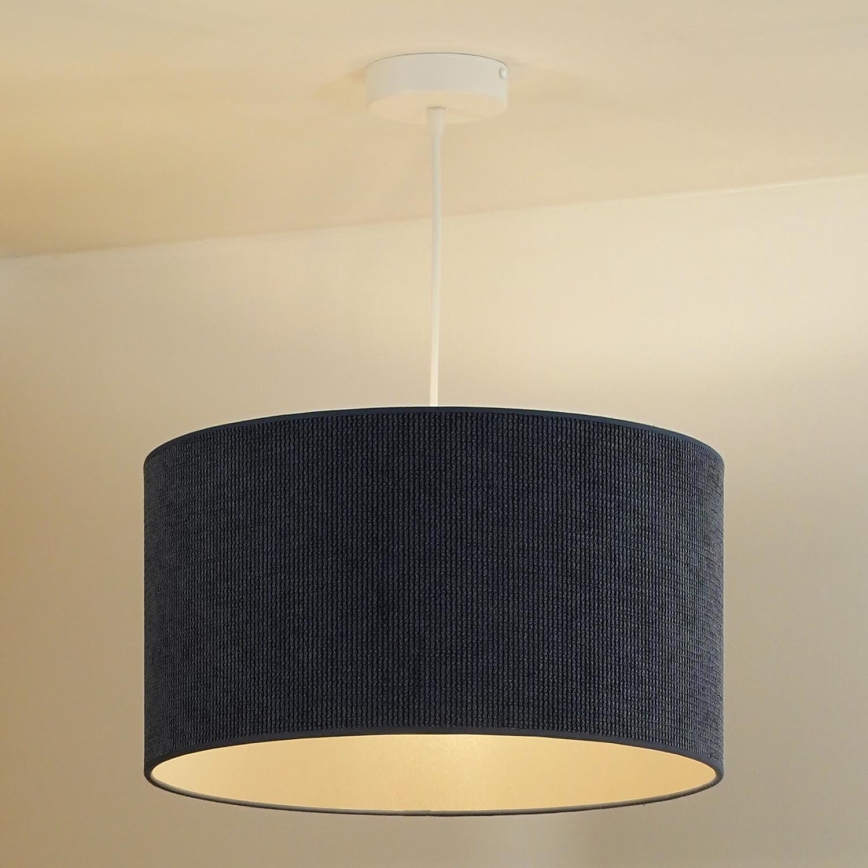 Duolla - Pendel CORDUROY 1xE27/15W/230V diameter 40 cm mørkeblå