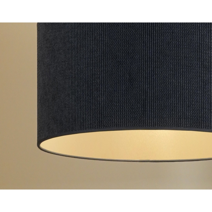 Duolla - Pendel CORDUROY 1xE27/15W/230V diameter 40 cm mørkeblå