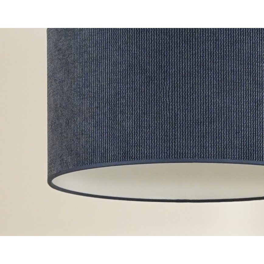 Duolla - Pendel CORDUROY 1xE27/15W/230V diameter 40 cm mørkeblå