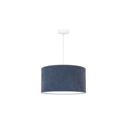 Duolla - Pendel CORDUROY 1xE27/15W/230V diameter 40 cm mørkeblå