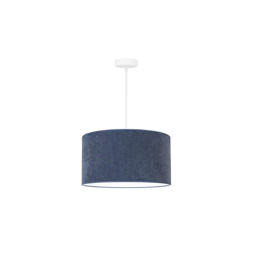 Duolla - Pendel CORDUROY 1xE27/15W/230V diameter 40 cm mørkeblå