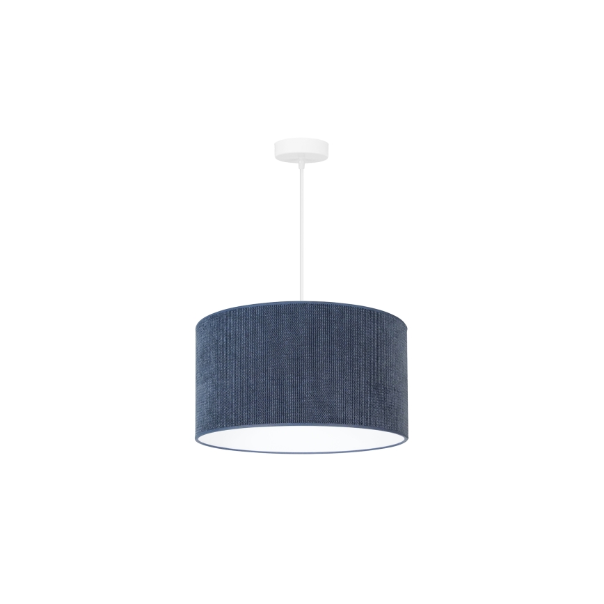 Duolla - Pendel CORDUROY 1xE27/15W/230V diameter 40 cm mørkeblå