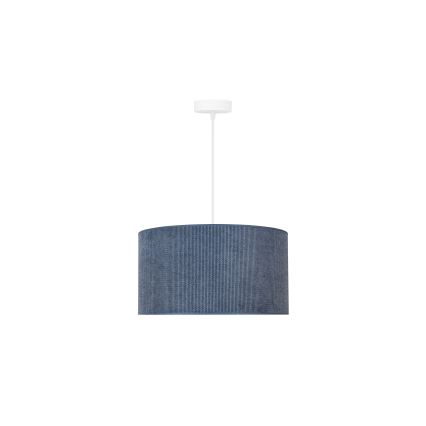 Duolla - Pendel CORDUROY 1xE27/15W/230V diameter 40 cm mørkeblå
