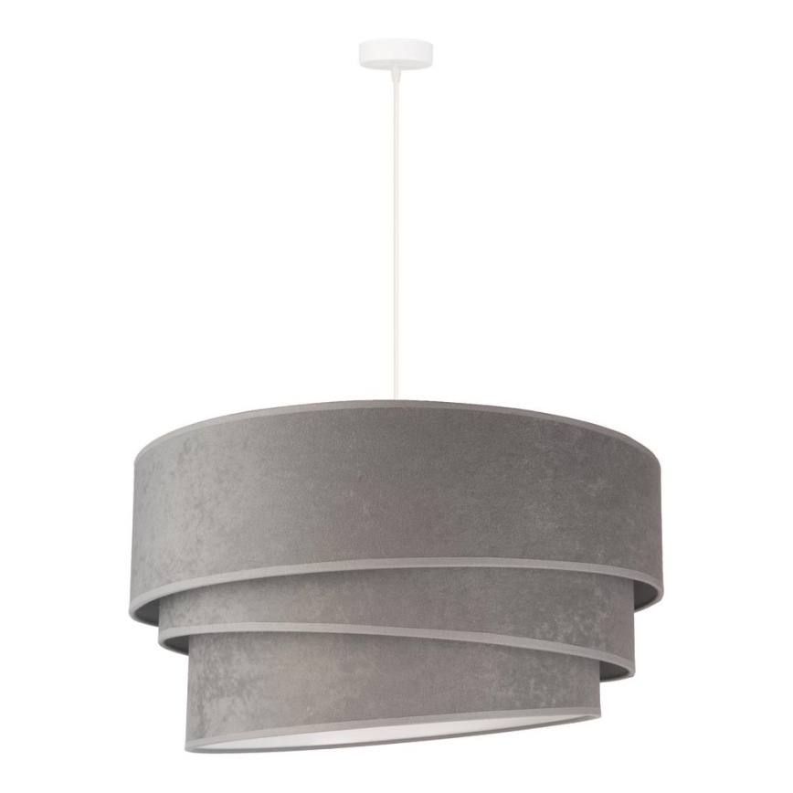 Duolla - Pendel DEVON 1xE27/40W/230V diameter 45 cm grå